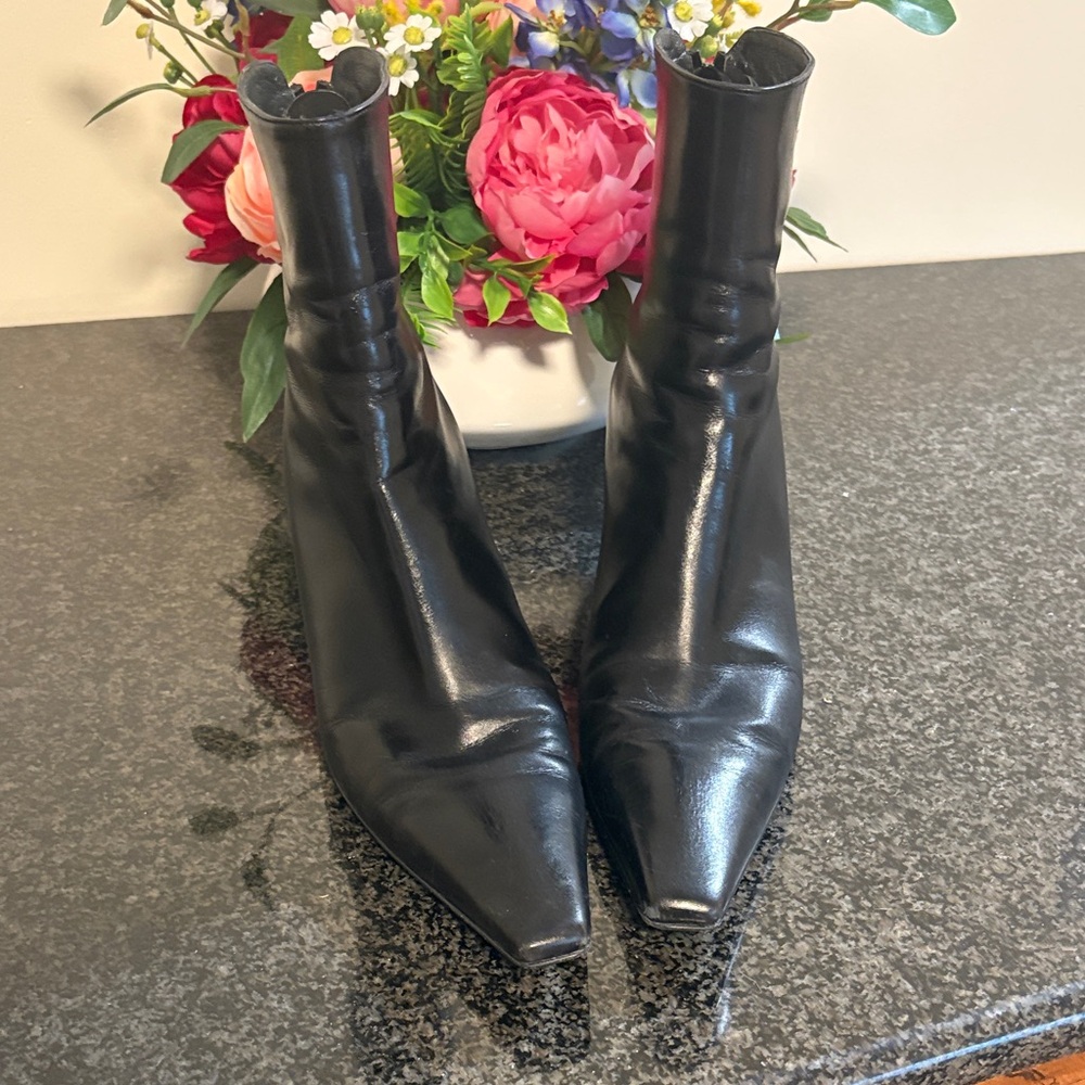 Stuart Weitzman Black Ankle Booties